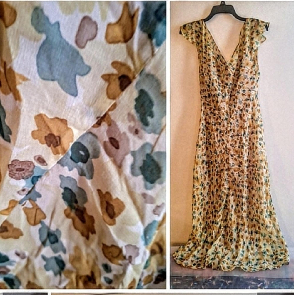 Studio M Silk Floral Dress - Picture 7 of 8
